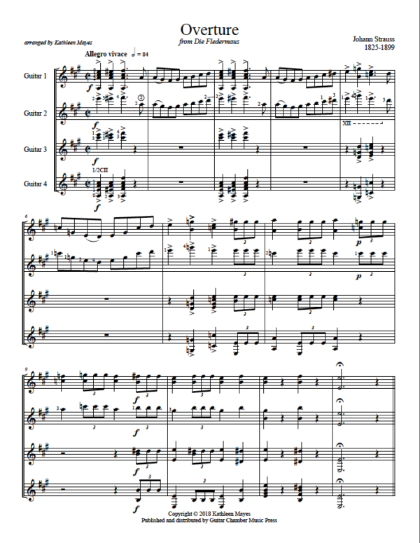 Score of Overture