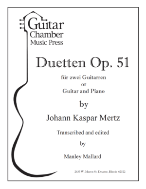 Score of Duetten Op. 51