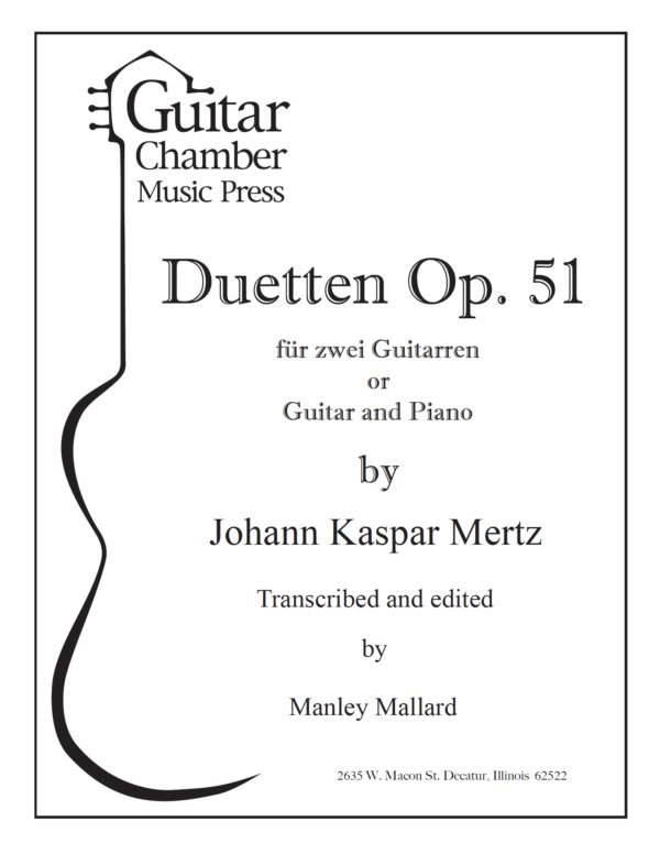 Score of Duetten Op. 51