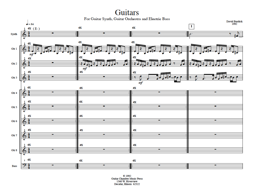 Guitars Guitar Chamber Music Press