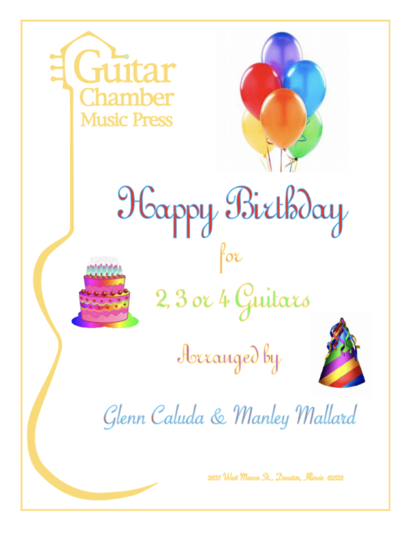 Cover of Happy Birthday for 2,3, or 4 Guitars