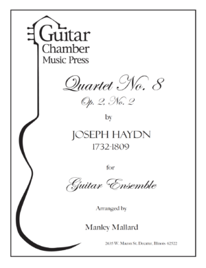 Quartet No. 8 in E major Op. 2 No. 2