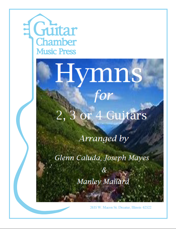 Cover of Hymns for 2,3, or 4 Guitars Score