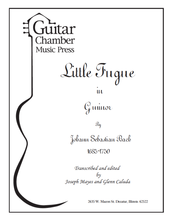 Cover of Little Fugue in G Minor Score