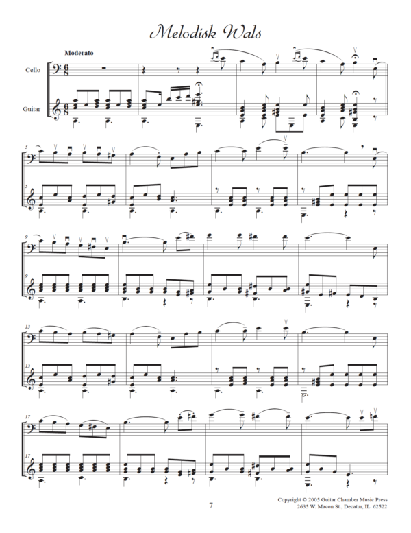 Five Pieces for Cello and Guitar - Image 3
