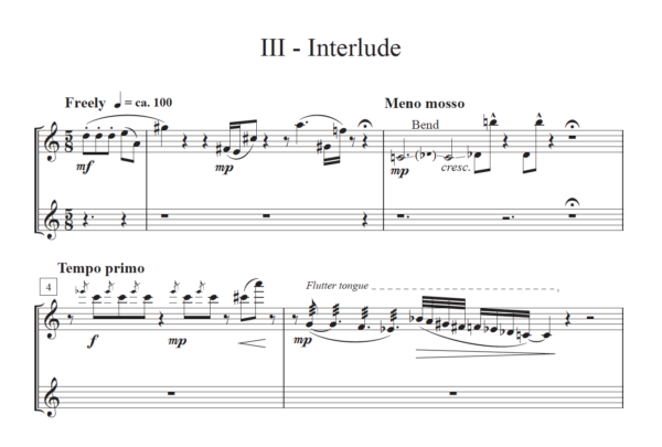 Five Pieces for Flute and Guitar - Image 4