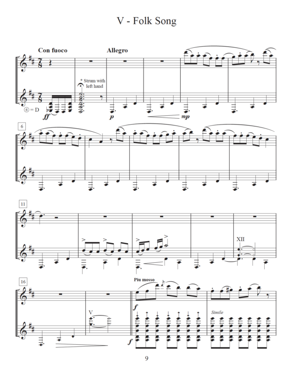 Five Pieces for Flute and Guitar - Image 6