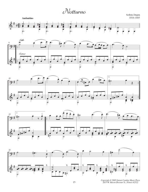 Five Pieces for Cello and Guitar - Image 4