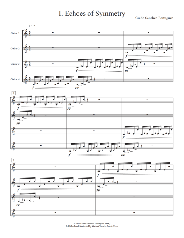 Score of Echoes of Symmetry