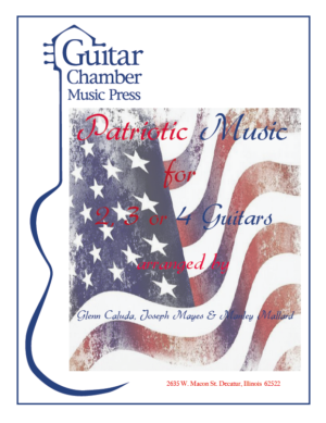 Cover of Patriotic Music for 2,3, or 4 Guitars Score