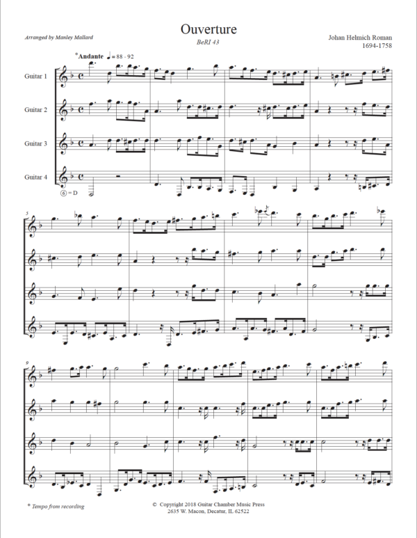 Score of Ouverture