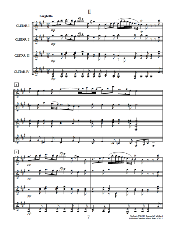 Score of Sinfonia XX II