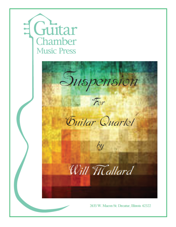 Cover of Suspension for Guitar Quartet