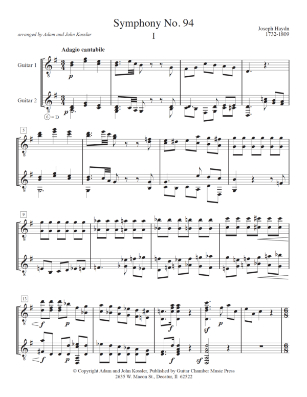 Score of Symphony No. 94 I