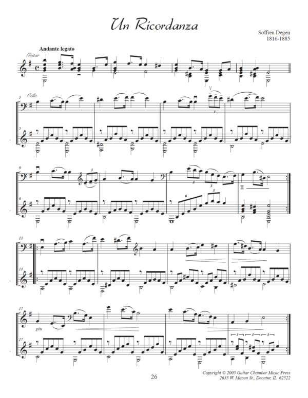 Five Pieces for Cello and Guitar - Image 6