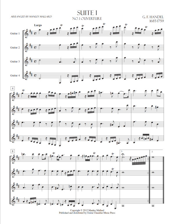 Score of Suite I