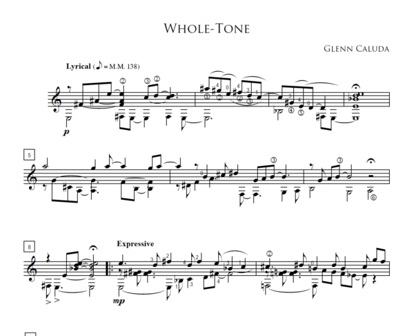 Score of Whole Tone