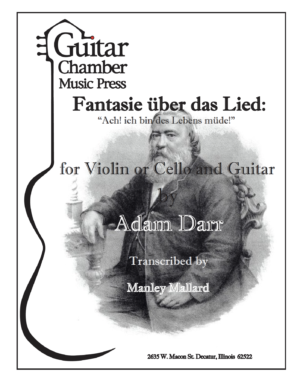 Fantasie über das Lied: "Ach! ich bin des Lebens müde"