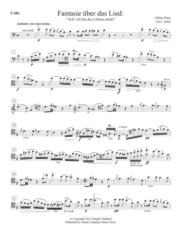 Fantasie über das Lied: "Ach! ich bin des Lebens müde" - Image 3