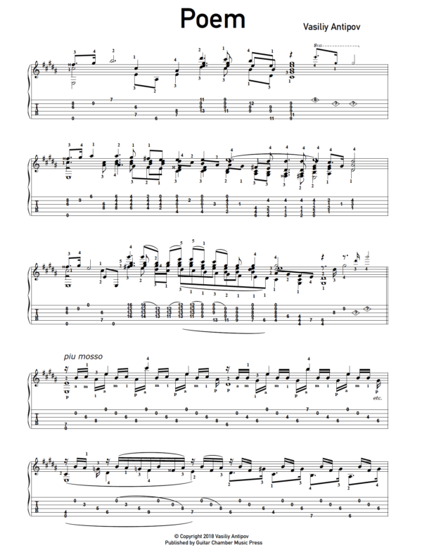 Poem (with Tab) - Image 2