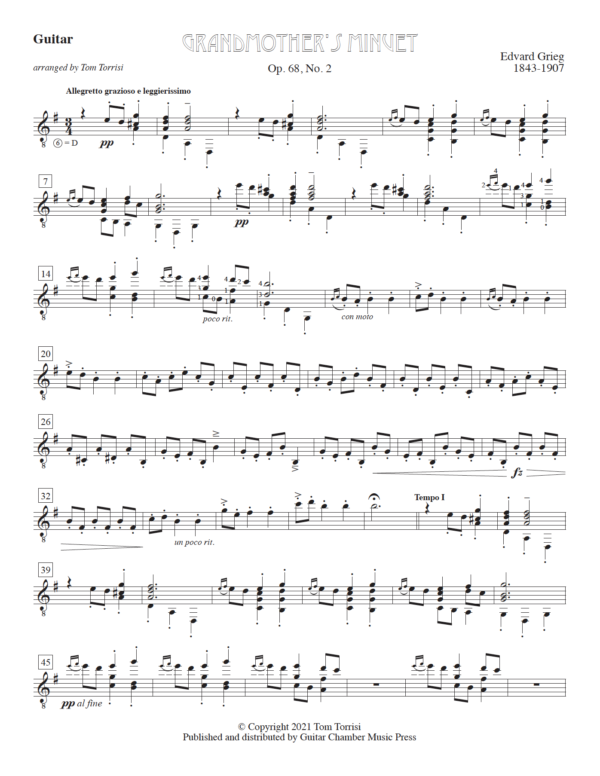 Two Lyric Pieces: Grandmother's Menuet & March of The Trolls - Image 4