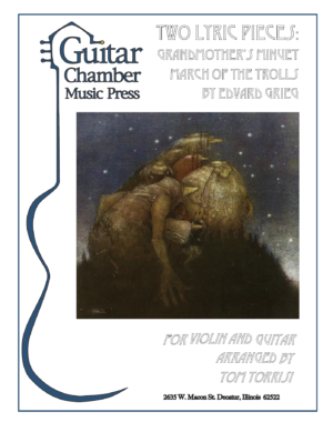 Two Lyric Pieces: Grandmother's Menuet & March of The Trolls