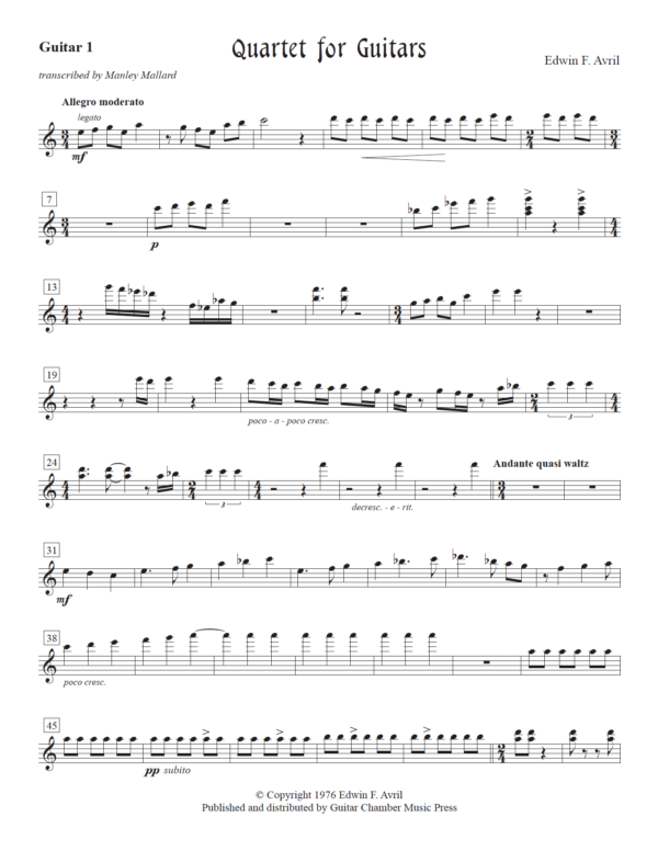 Quartet for Guitars - Image 4