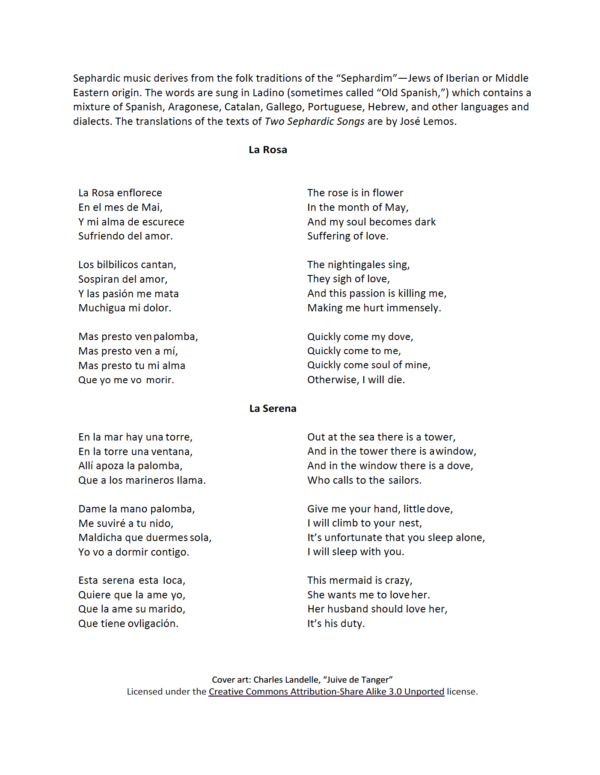 Two Sephardic Songs - Image 2