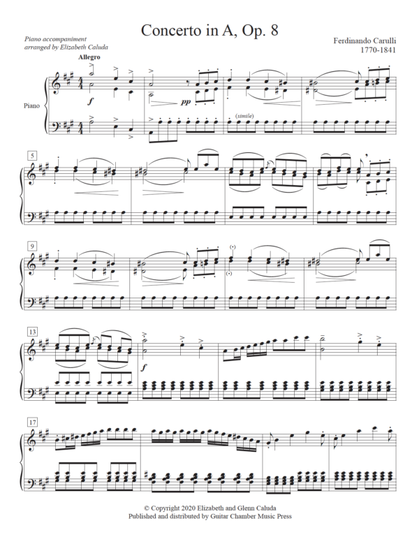 Concerto in A Major, Op. 8 - Image 3