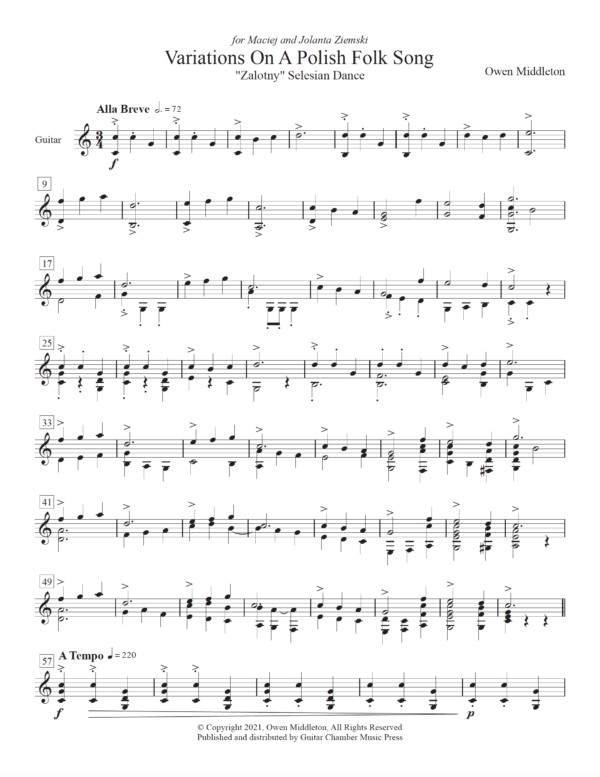 Variations on a Polish Folk Song - Image 3