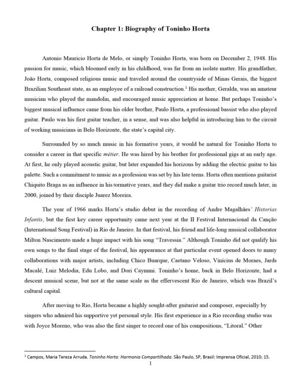 The Guitar Style of Toninho Horta - Image 3
