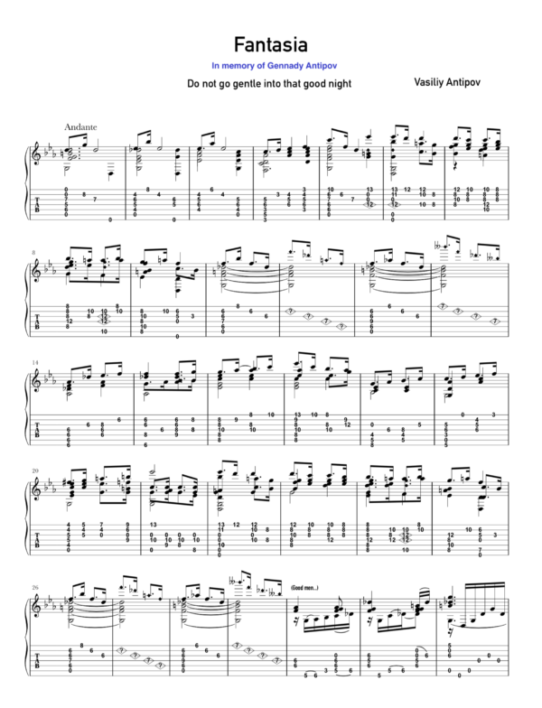 Fantasie for Russian Guitar - Image 2