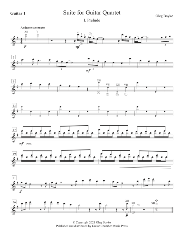 Suite for Guitar Quartet - Image 6
