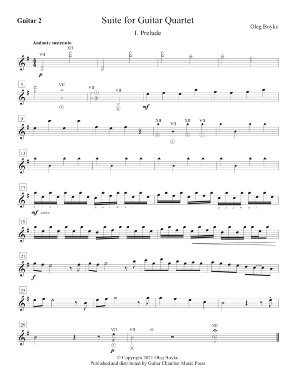 Suite for Guitar Quartet - Image 7