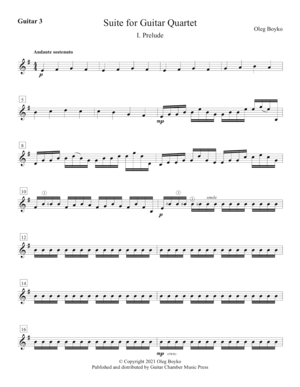 Suite for Guitar Quartet - Image 8