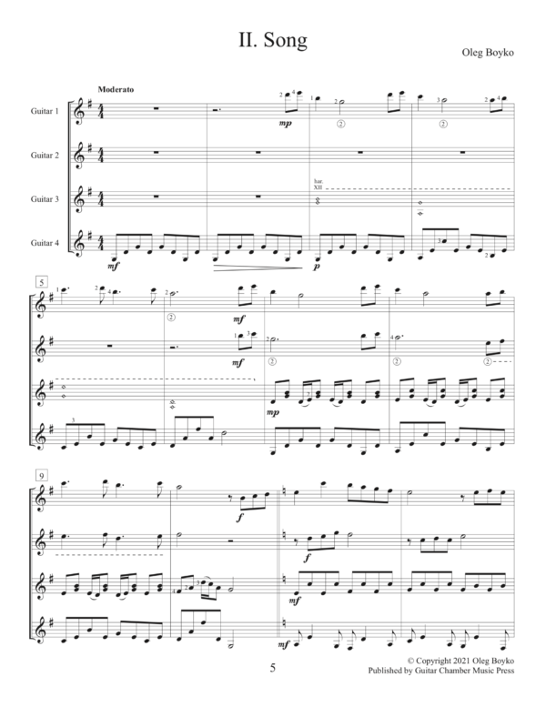 Suite for Guitar Quartet - Image 3