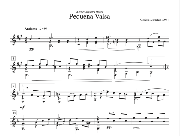 Two Pieces for Solo Guitar - Image 4