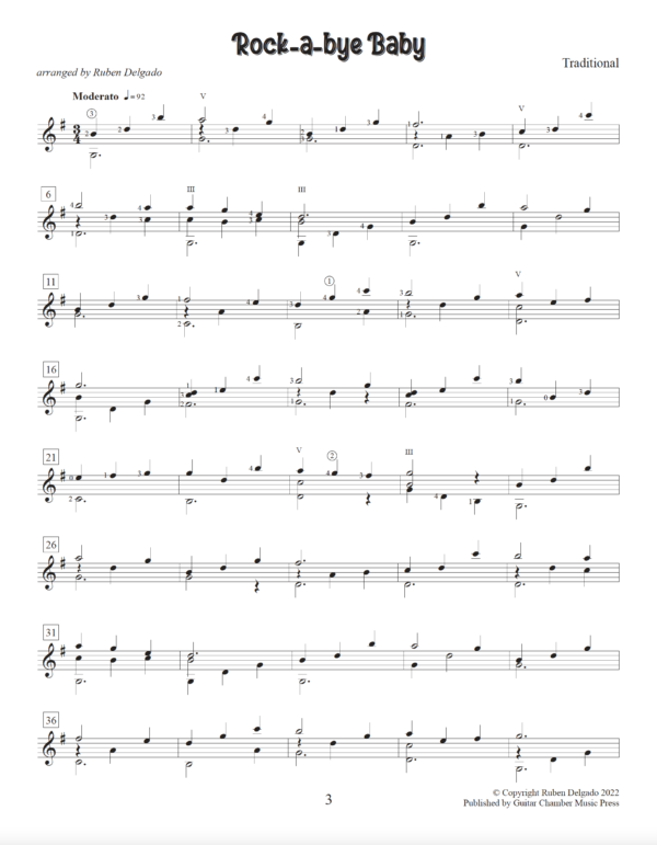 Seven Nursery Rhymes for Guitar - Image 4