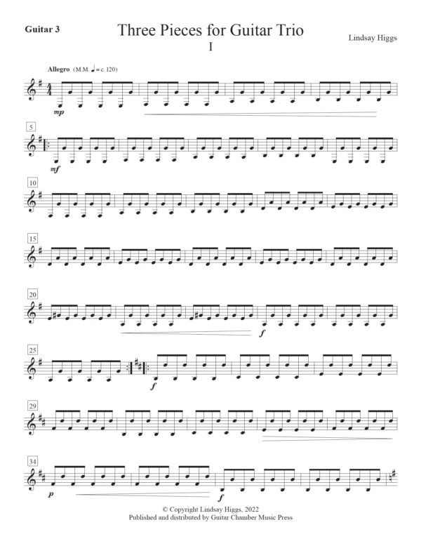 Three Pieces for Guitar Trio - Image 6
