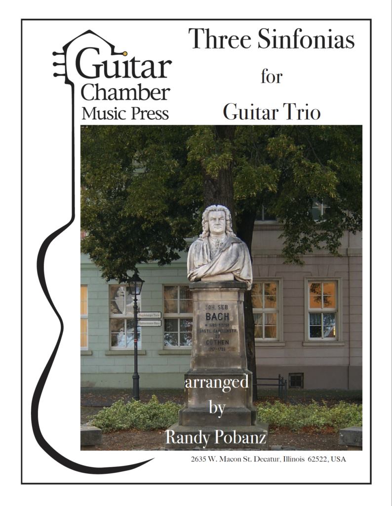 Three Sinfonias for Guitar Trio Guitar Chamber Music Press