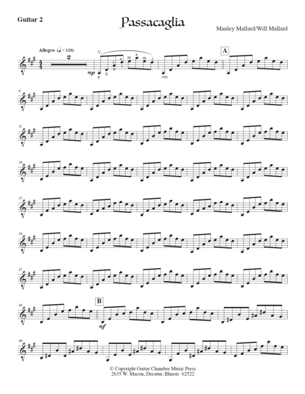 Passacaglia for Guitar Trio - Image 4