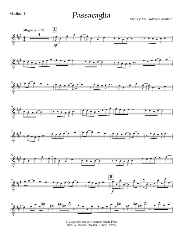 Passacaglia for Guitar Trio - Image 5