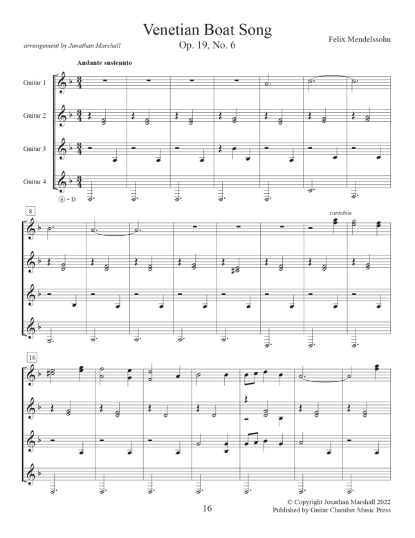 Four Pieces for Guitar Ensemble - Image 5