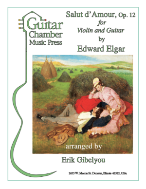 Salut d'Amour, Op. 12 for Violin and Guitar