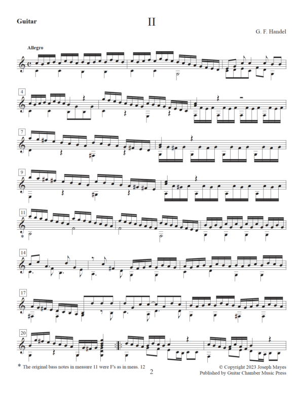 Sonata in C Major for Cello or Bass and Guitar - Image 11