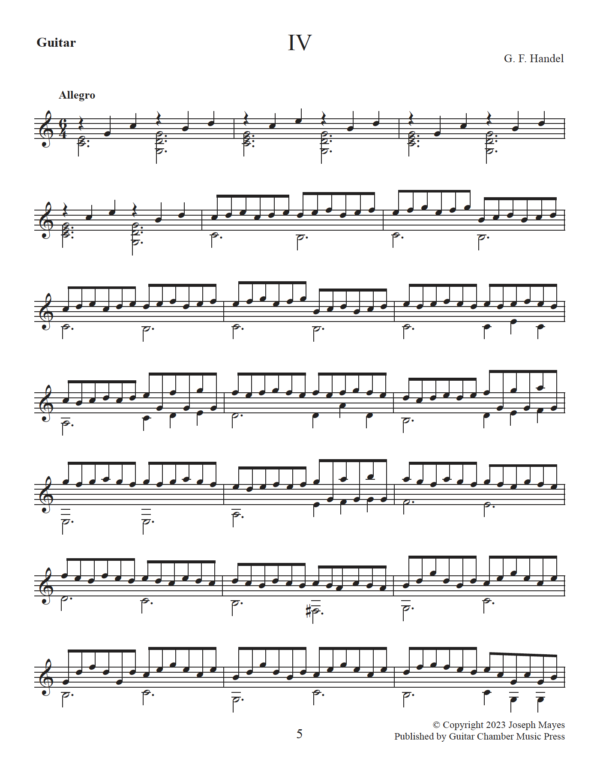 Sonata in C Major for Cello or Bass and Guitar - Image 13
