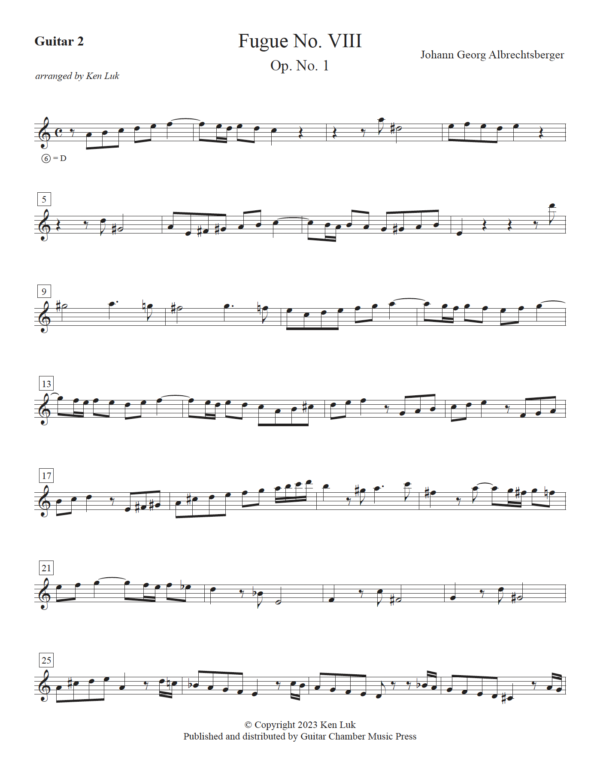 Fugue No. VIII, Op. 1 - Image 5