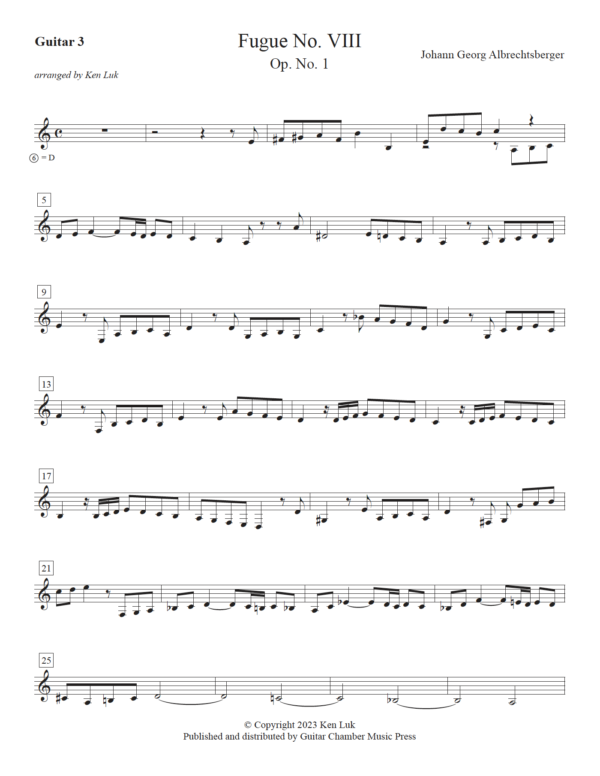 Fugue No. VIII, Op. 1 - Image 6