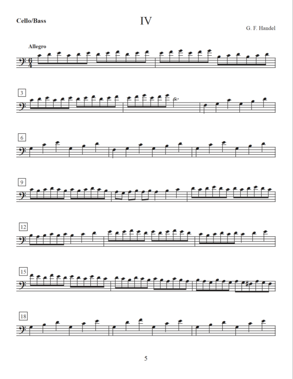 Sonata in C Major for Cello or Bass and Guitar - Image 9