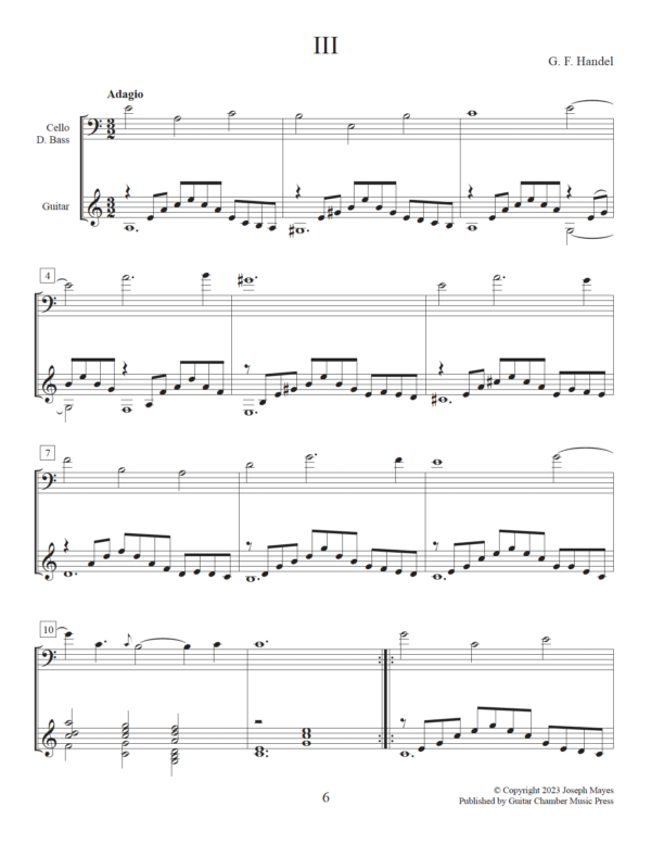 Sonata in C Major for Cello or Bass and Guitar - Image 4